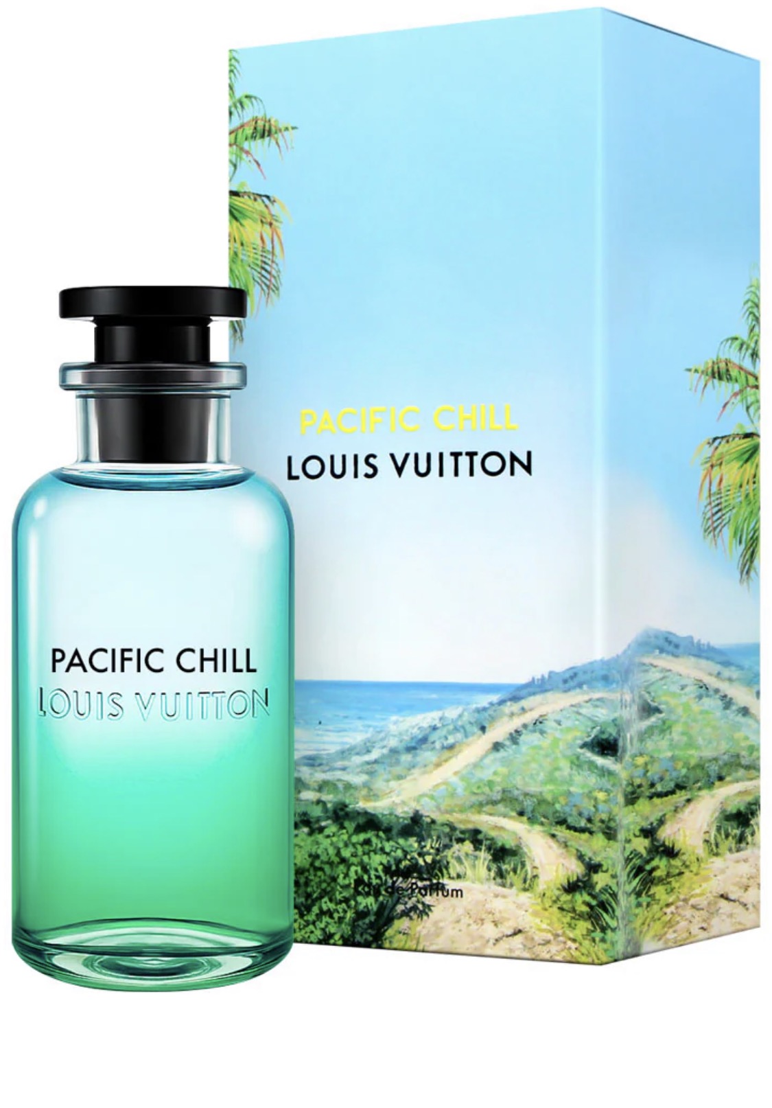 Louis Vuitton Pacific Chill fragrance bottle and box
